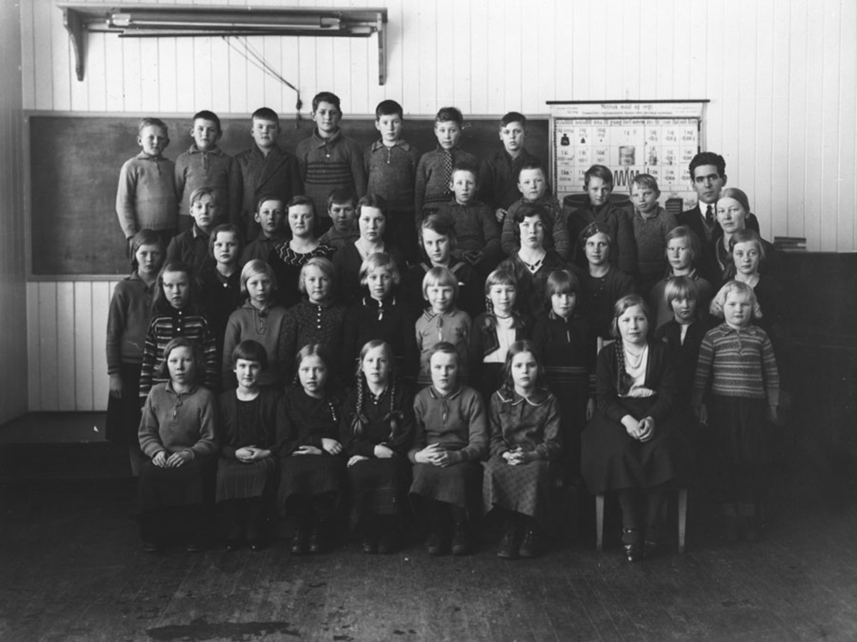 Elever ved Bjerke skole