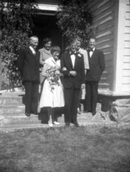 Fra bryllupet til Jonette Oppigard f.25.05.1934 og Arne Helm