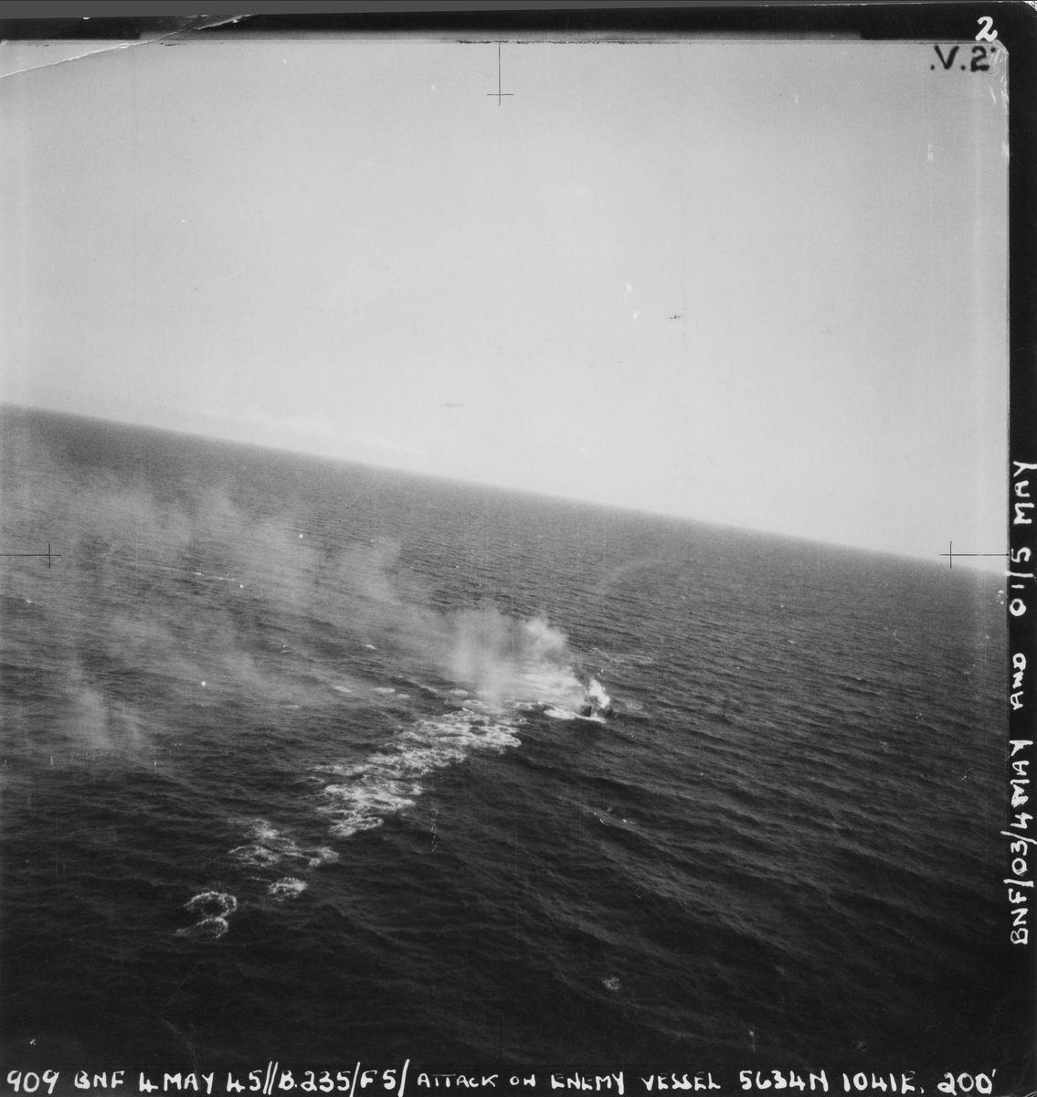 Banff Strike Wing angriper fiendelig skip, 4. mai 1945.