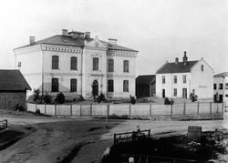 Hamar, Midtbyen skole før utbygging, Hamar folkeskole, Brann