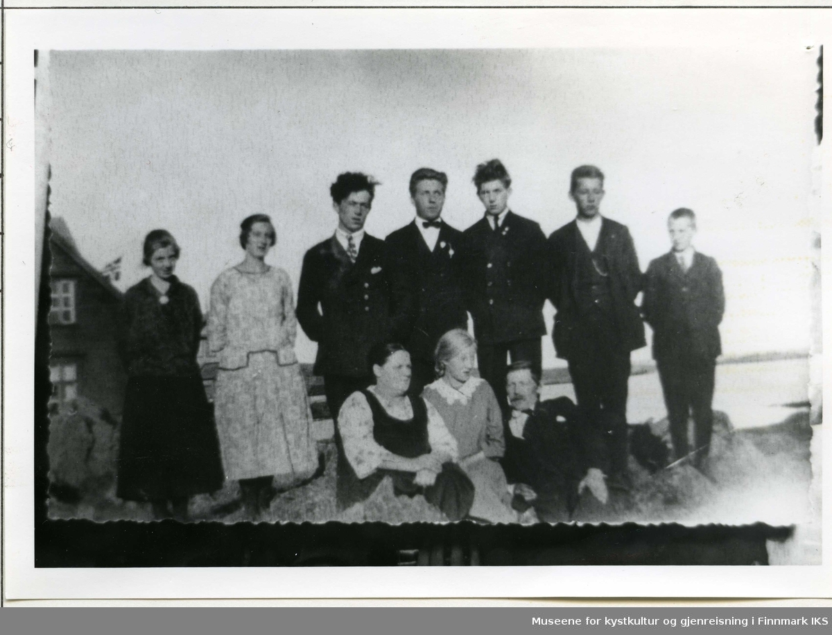 Familien Rasmussen. Gamvik 1925.