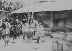 Mosambik. 1914. Fra en plantasje i Quelimane-distriktet. Afr