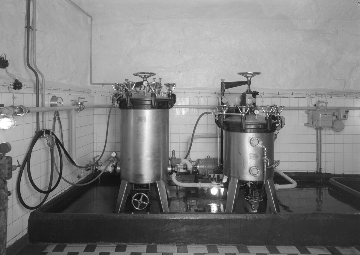 E.C. Dahls Bryggeri på Kalvskinnet med filter og fattapperi