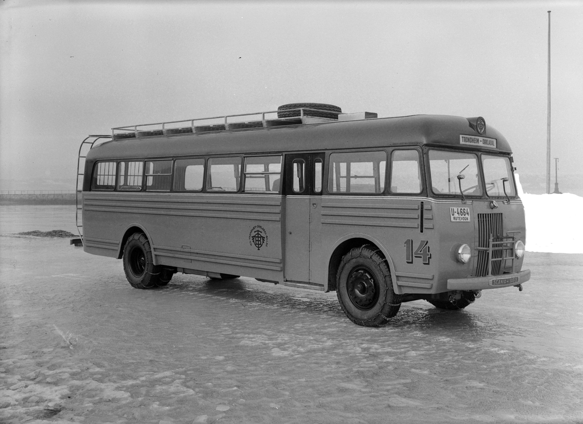 Scania-Vabis buss fra A/S Trondhjem - Orkladal Billag