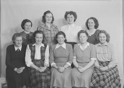 Elever ved sykurset 1948-50 ved Ørland Yrkesskole
