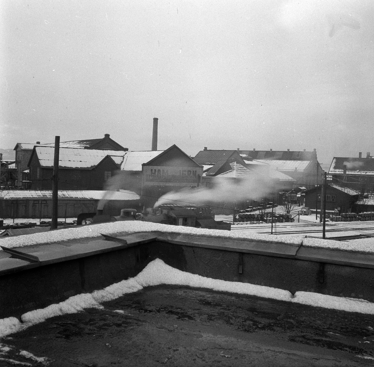 Hamar Jernstøperi og Mekansk verksted, Ham-Jern, Espern, eksteriør av fabrikkbygningene, 