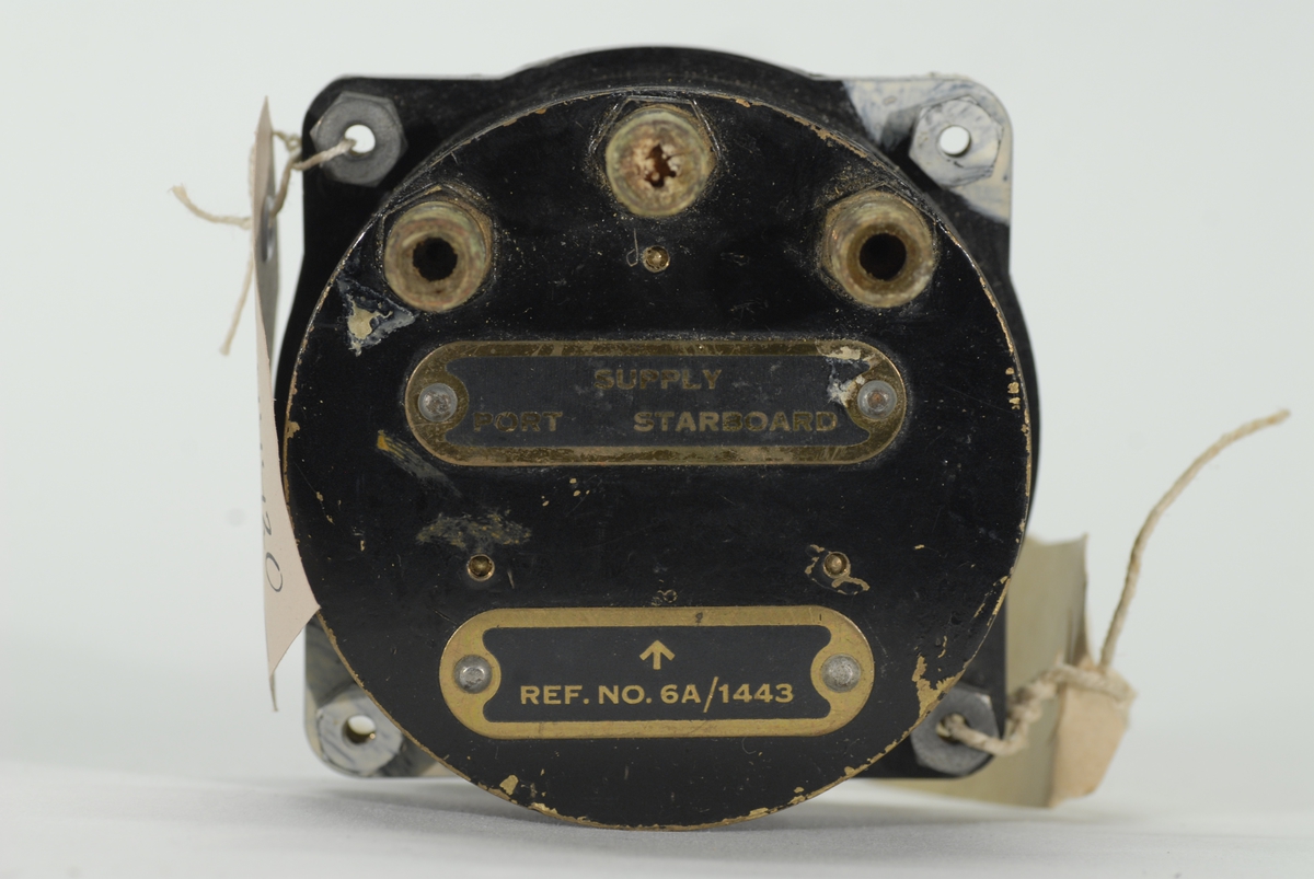 Bromstryckmanometer Mk 1b (6A/1443). Tryckindikator för hjulbroms. För Fpl S31.