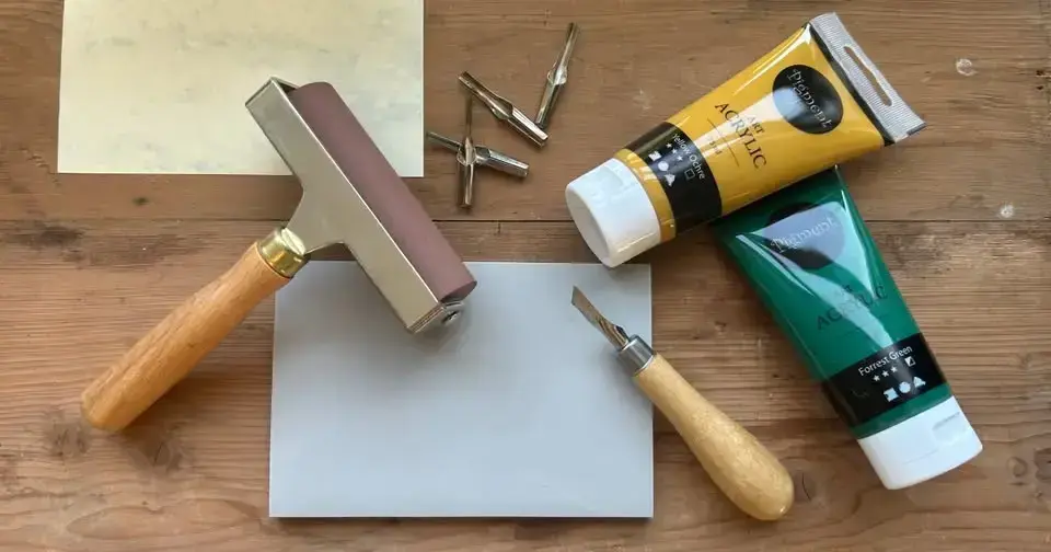 Redskap til å lage Linotrykk